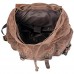 Vintage Rucksack wasserdicht und atmungsaktiv Canvas-Tasche lässige Outdoor-Wandertasche (Color : Brown Size : 33 * 15.5 * 47cm)