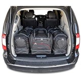 KJUST Dedizierte Reisetaschen 7 STK Set kompatibel mit Lancia Voyager I 2011 -