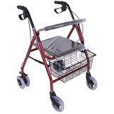 Dual-Zweck Tragbare Sechsrad-Einkaufswagen-Helfer-Faltbarer Haushaltswagen-Sitable-Rollstuhl Mit Einkaufswagen-Walze Kann 100 Kg Tragen