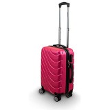 Trolley Hartschalen Koffer Hartschalenkoffer Hardcase Größe M - Modell Wave 2018 (Pink)