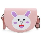 Shoulder Bag Cartoon Girl PU Leather Flip Case Cover for Children Suitable for 1-8 Years