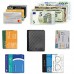 JAIMIE JACOBS Flapstar Magic Wallet Leder magische Geldbörse kein Falten der Geldscheine nötig RFID-Schutz Herren (Carbon)