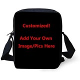 Coloranimal Custom Your Own Image/Picture Small Crossbody Bag Messenger Handbags for Women Girls Boys Travel Shoulder Purse