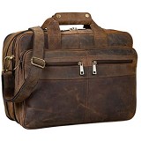 STILORD 'Alexander' Lehrertasche Herren Leder Vintage Aktentasche Laptoptasche Bürotasche Businesstasche groß XXL Umhängetasche mit Dreifachtrenner