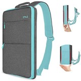 ZINZ Schlank und Erweiterbar 15 15 6 16 Zoll Laptop Rucksack Wasserdicht Notebook Tasche für Männer und Frauen- Hellgrau