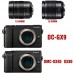 First2savvv Schwarz Flexible Neopren DSLR/SLR Kameratasche für Panasonic Lumix DMC GX9 GX85 GX80 (14-140mm 12-60mm)