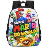 ZSWQ Super Mario Mädchen Jungen Schulrucksack Cartoon Super Mario wasserdichte Reisetasche Passend Anime Schultasche Rucksack für Kinderrucksack Schultasche fangen