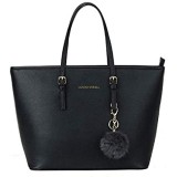 GOODFORALL Damen Handtasche Shopper Handtasche Schwarz Elegant Tasche Damen Groß Schule Handtasche(Black)