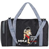 BAY-Sports Sporttasche MMA Mixed Martial Arts Kinder Kids small klein Taschen Bag schwarz grau Trainingstaschen Sporttaschen Thaiboxtasche