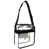 Littlearth NFL Los Angeles Chargers Clear Carryall Crossbody Purse