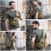 Yakmoo Taktische Brusttasche Militarische Schultertasche mit Wasserflaschenhalter Chest Sling Pack Molle System Crossbody Bag wasserdichte Umhängetasche Single Strap Rucksack für Outdoors