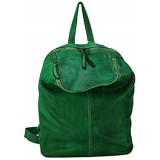 BZNA Bag Richie Grün green Backpacker Designer Rucksack Damenhandtasche Schultertasche Leder Nappa sheep ItalyNeu