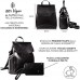 Evooo | Rucksack für Damen aus veganem Leder elegant Umhängetasche mit Clutch Outlet Casual Rucksack für Reisen und Arbeit