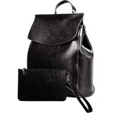 Evooo | Rucksack für Damen aus veganem Leder elegant Umhängetasche mit Clutch Outlet Casual Rucksack für Reisen und Arbeit