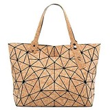 Aolaso Kork-Handtasche für Damen vegane Geldbörse Kork geometrische Handtasche Schultertasche große Tragetasche leicht tolles Geschenk für Damen