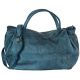BZNA Bag Diana Petrol Blau Italy Designer Damen Handtasche Schultertasche Tasche Leder Shopper Neu