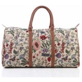 Damen Gobelin Handgepäck mit Gartenblume